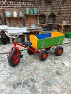 Driewieler met aanhanger nieuwstaat skelter., Ophalen, Zo goed als nieuw