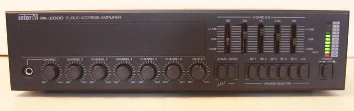 InterM PA-2000 Public Address Amplifier / 90 Watts, Audio, Tv en Foto, Professionele apparaten, Zo goed als nieuw, Ophalen of Verzenden