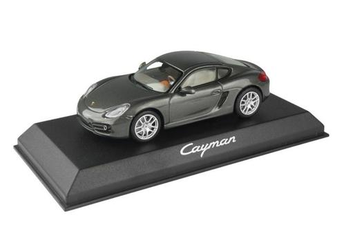 1:43 Norev Porsche Cayman Achatgrau WAP0200300D dealer ed., Hobby & Loisirs créatifs, Voitures miniatures | 1:43, Neuf, Voiture