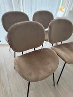 Set 4 stoelen, Ophalen, Zo goed als nieuw, Zwart, Stof