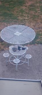Table de jardin en fer design, Tuin en Terras, Tuinsets en Loungesets, Ophalen, Gebruikt, Eettafel, Tuinset