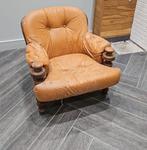 Fauteuil en cuir orange à vendre, Moins de 75 cm, Vintage, Enlèvement, Utilisé