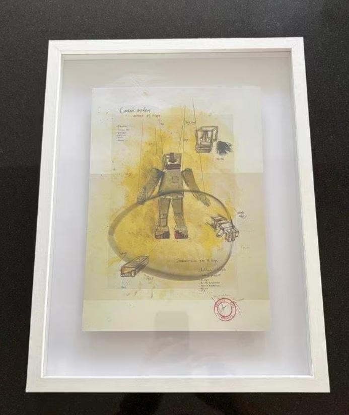 Litho Cosmogolem Koen Vanmechelen, Antiek en Kunst, Kunst | Litho's en Zeefdrukken, Ophalen