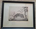 Ets Dirk Baksteen, Antiek en Kunst, Kunst | Etsen en Gravures, Ophalen