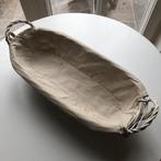 Panier ovale blanc tressé, Enlèvement, Comme neuf, Ovale, Panier