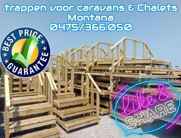 Trappen voor  stacaravans en chalets  beschikbaar voor biedingen