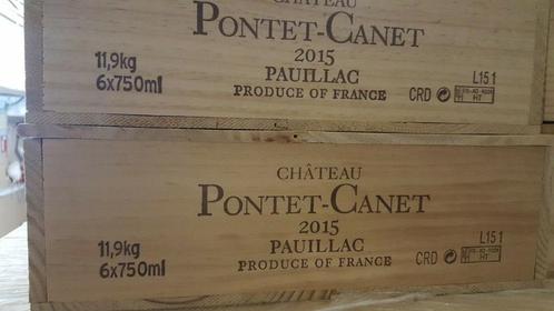 GCC - Chateau Pontet Canet 2015, Collections, Vins, Neuf, Vin rouge, France, Pleine, Enlèvement
