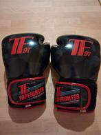Bokshandschoenen en beenbeschermers van het merk Topfighter, Sports & Fitness, Boxe, Enlèvement, Comme neuf, Gants de boxe