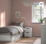 Nordli bedframe Ikea met 3 lades - wit - 90x200cm, Huis en Inrichting, Ophalen, Zo goed als nieuw, Wit