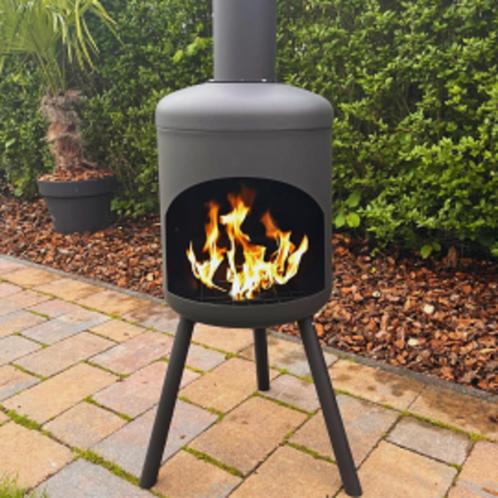 Buitenkachel Karke L Cortenstaal of Zwart AANBIEDING, Tuin en Terras, Tuinhaarden, Nieuw, Ophalen of Verzenden