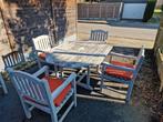 Stevige teak tuinset, Tuin en Terras, Tuinsets en Loungesets, Ophalen, Gebruikt, Tuinset