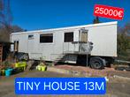 Woonwagen Tiny house stacaravan caravan oplegger trailer 12m