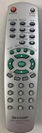 Sharp RC2530SC afstandsbediening DVD Video Player Origineel, Audio, Tv en Foto, Afstandsbedieningen, Verzenden, Zo goed als nieuw