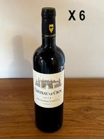 Château Le Cros Saint-Emillon Grand Cru 2018 75 cl    X 6, Collections, Vins, Enlèvement, Neuf, France, Vin rouge