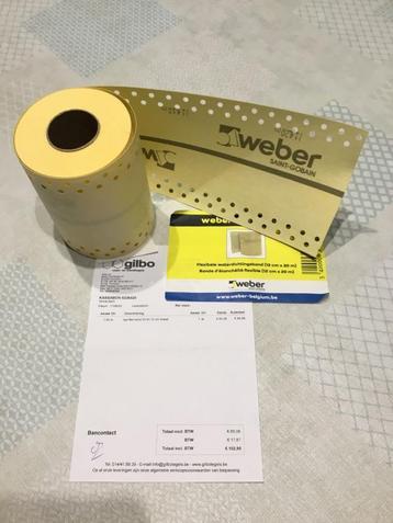 WEBER flexibele waterdichtingsband (12 cm x 10 m) beschikbaar voor biedingen