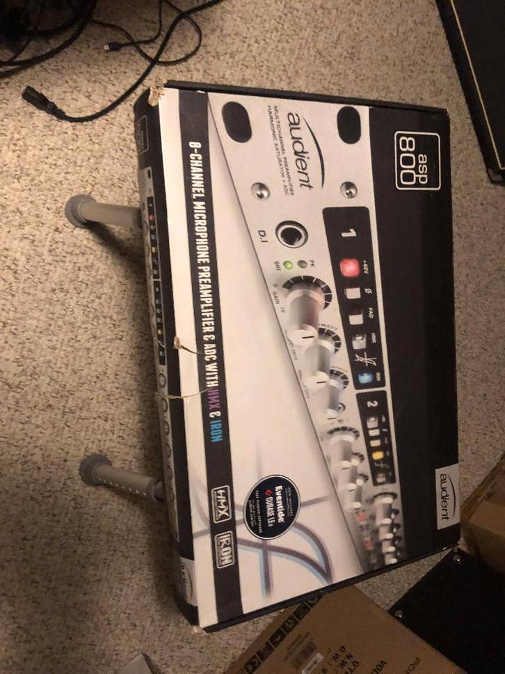 Audient ASP800 preamp rack (8 kanaals), Audio, Tv en Foto, Professionele apparaten, Gebruikt, Audio, Ophalen