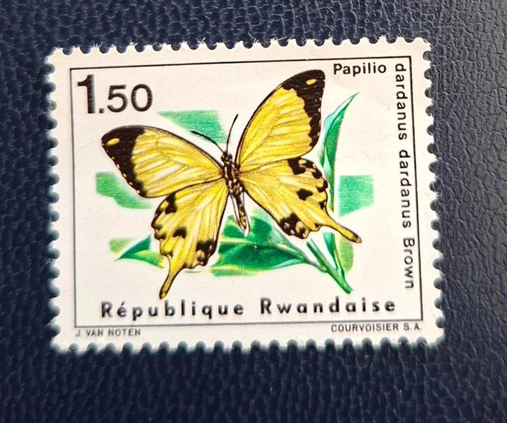 Postzegel Rwanda OBP 140*, Postzegels en Munten, Postzegels | Afrika, Ophalen of Verzenden