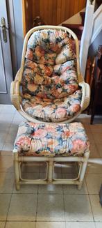 Fauteuil met poef, Huis en Inrichting, Gebruikt, Ophalen of Verzenden