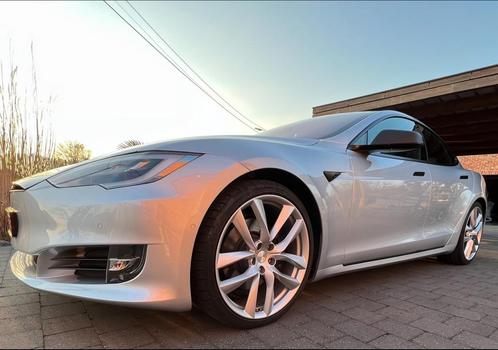 Tesla Model S 100D Dual Motor Longe Range 525PK, Auto's, Tesla, Particulier, Model S, ABS, Zwart, Alcantara, Ophalen
