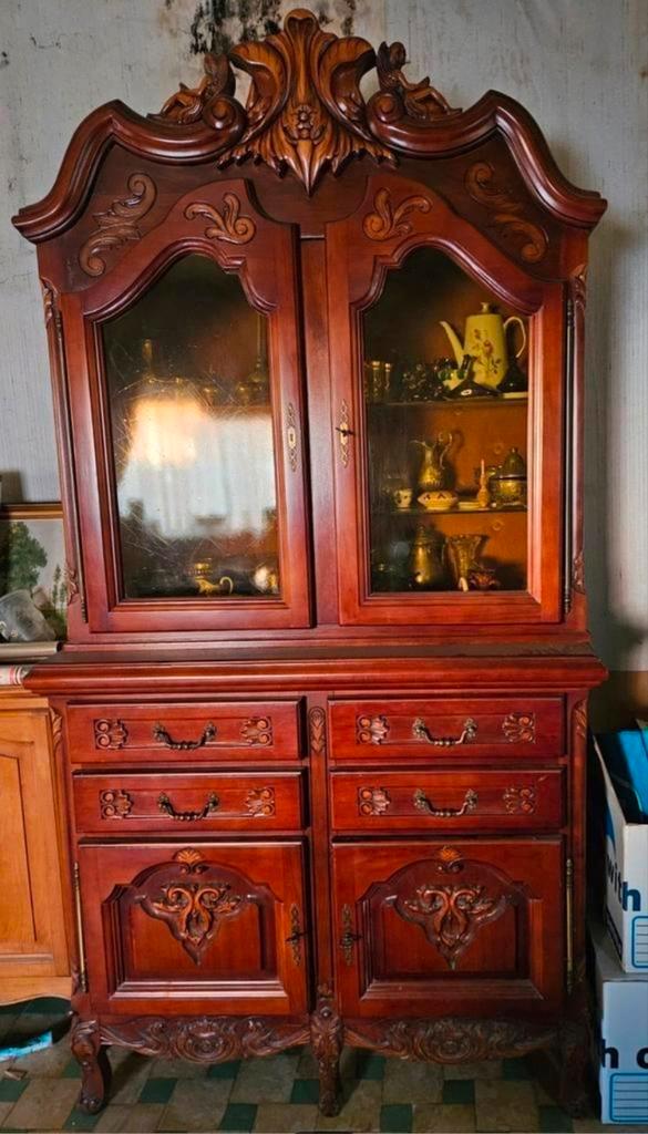 Antieke complete eetkamerset!, Antiek en Kunst, Antiek | Meubels | Kasten, Ophalen