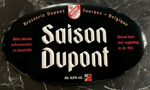 Dupont season bierbord 41 x 24cm, Verzamelen, Biermerken, Zo goed als nieuw, Reclamebord, Plaat of Schild, Overige merken, Ophalen of Verzenden