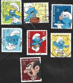 7 Postzegels België 2008 De smurfen II, Frankeerzegel, Ophalen of Verzenden, Gestempeld, Gestempeld