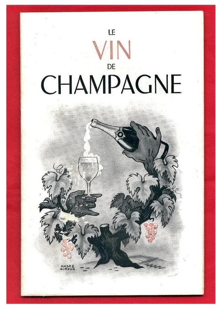 Le vin de Champagne 🥂 André Giroux ~ [brochure années ‘50], Verzamelen, Wijnen, Nieuw, Champagne, Frankrijk, Vol, Ophalen of Verzenden