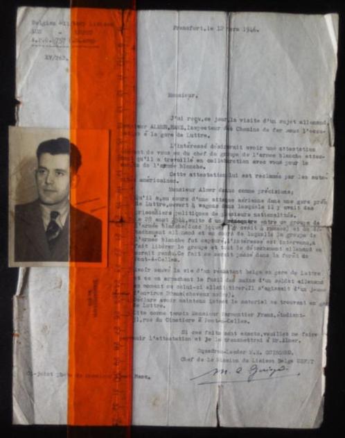 LUTTRE - document du 12/03/1946 concernant Almer Hanz, qui e, Collections, Objets militaires | Seconde Guerre mondiale, Enlèvement ou Envoi