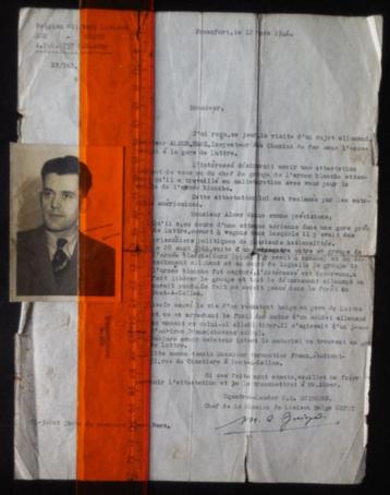 LUTTRE - document du 12/03/1946 concernant Almer Hanz, qui e