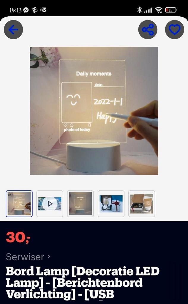 Led nachtlamp acryl cadeau voor kerst of zo, Huis en Inrichting, Woonaccessoires | Wanddecoraties, Ophalen