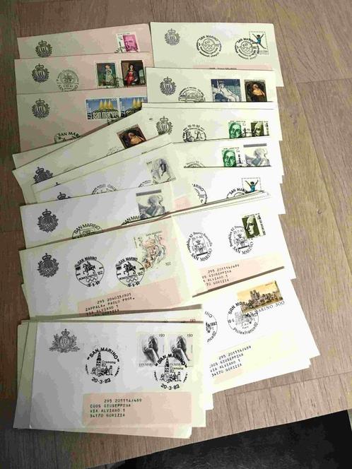 San Marino 1950/1998 FDC en Covers, Timbres & Monnaies, Timbres | Europe | Autre, Affranchi, Autres pays, Envoi