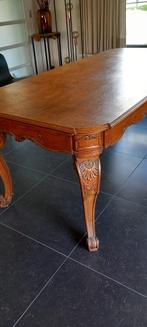 eettafel eik met 8 gestoffeerde stoelen, Huis en Inrichting, Complete eetkamers, Ophalen, Gebruikt, Antiek, 6 tot 8 stoelen