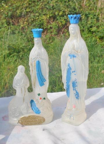 2 bouteilles vierge de lourdes pour eau bénite  beschikbaar voor biedingen
