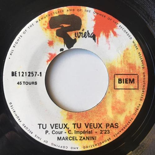 Zanini ‎– Tu Veux, Tu Veux Pas " Popcorn français '7 "', Cd's en Dvd's, Vinyl Singles, Zo goed als nieuw, Single, Jazz en Blues