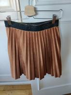 Petite jupe plissée en Suédine Taille S Camel, Ophalen of Verzenden, Zo goed als nieuw