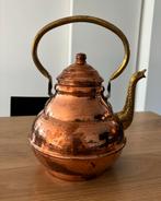 Koffiekan met mooi detail - stempel Mecap made in Belgium, Antiquités & Art, Antiquités | Bronze & Cuivre, Enlèvement ou Envoi