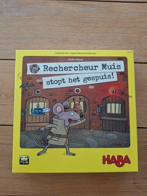 Haba - Rechercheur Muis stopt het gespuis!, Kinderen en Baby's, Speelgoed | Educatief en Creatief, Zo goed als nieuw, Ophalen