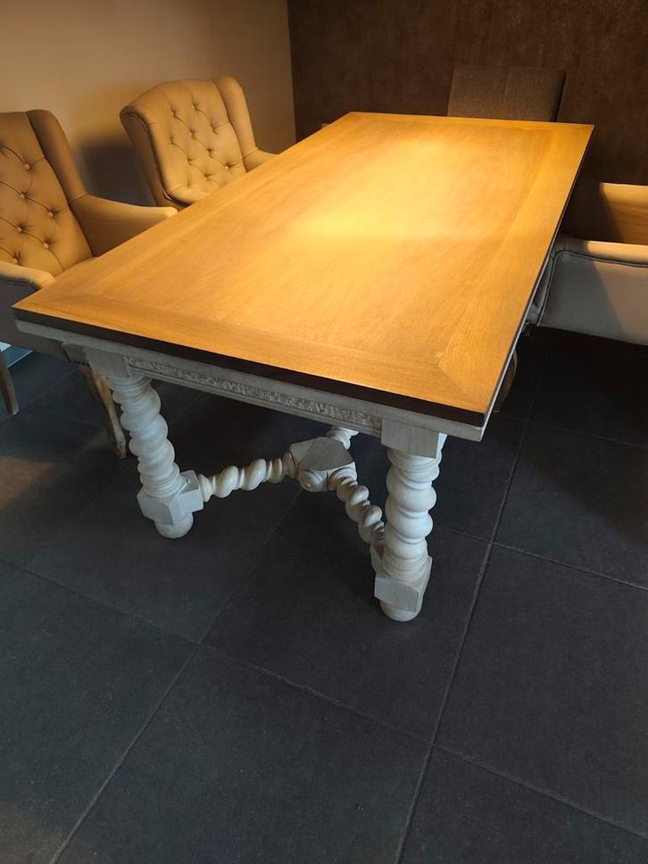 Mooie eettafel te koop uittrekbaar tot 350 cm, Huis en Inrichting, Tafels | Eettafels, Gebruikt, 50 tot 100 cm, 150 tot 200 cm
