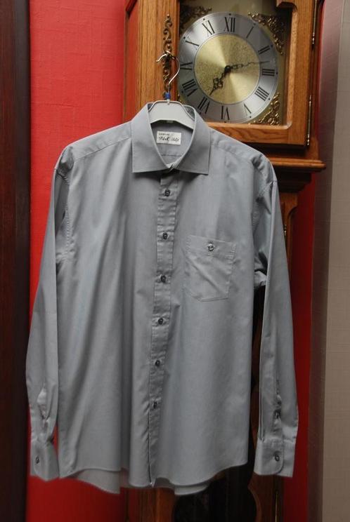 „Black Tulip” Regular grijs shirt met lange mouwen Maat L, Kleding | Heren, Overhemden, Zo goed als nieuw, Halswijdte 41/42 (L)