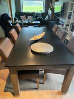 Eetplaats te koop tafel met graniet blad + meubel + 6 stoele, Huis en Inrichting, Zo goed als nieuw, Ophalen
