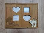Houten fotokader met een kat, Minder dan 50 cm, Ophalen of Verzenden, Zo goed als nieuw, Minder dan 50 cm