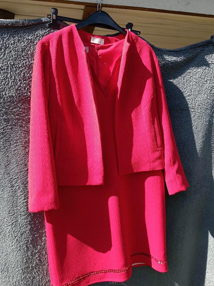 Kleed met vestjes CASSIS maat 44, Vêtements | Femmes, Robes, Comme neuf, Taille 42/44 (L), Rouge, Enlèvement ou Envoi