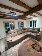 Lederen zetel met elektrische relax, Huis en Inrichting, Ophalen, Gebruikt, Leer