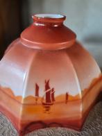 Vintage lampekap koraal kleur /opaline, Antiek en Kunst, Ophalen of Verzenden