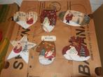 6 kerstboom hangers van hout (zgan), Ophalen, Zo goed als nieuw