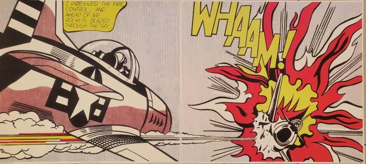Roy Lichtenstein - "WHAAM" - Offset-Litho, Antiek en Kunst, Kunst | Litho's en Zeefdrukken, Verzenden
