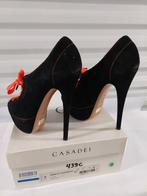 439C* Casadei - sexy zwarte luxe schoenen met hoge hakken (3, Verzenden, Zwart, Gedragen, Casadei
