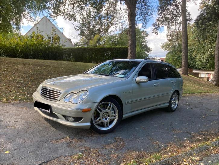 Mercedes C32 AMG Utility/Lichtevrach, Auto's, Mercedes-Benz, Particulier, C-Klasse, ABS, Benzine, Break, 5 deurs, Automaat, Beige