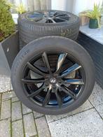 Mooie Zwarte Velgen met ZomerBanden, 18 inch, 215 mm, Banden en Velgen, Ophalen of Verzenden