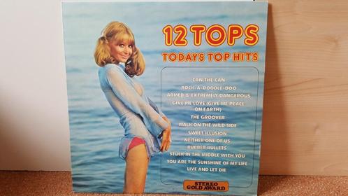 12 TOPS TODAYS TOP HITS VOL. 12 -  (1973) (LP), Cd's en Dvd's, Vinyl | Pop, Zo goed als nieuw, 1960 tot 1980, 10 inch, Verzenden
